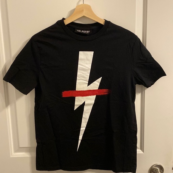 Neil Barrett Other - NEIL BARRETT lighting Black Tee